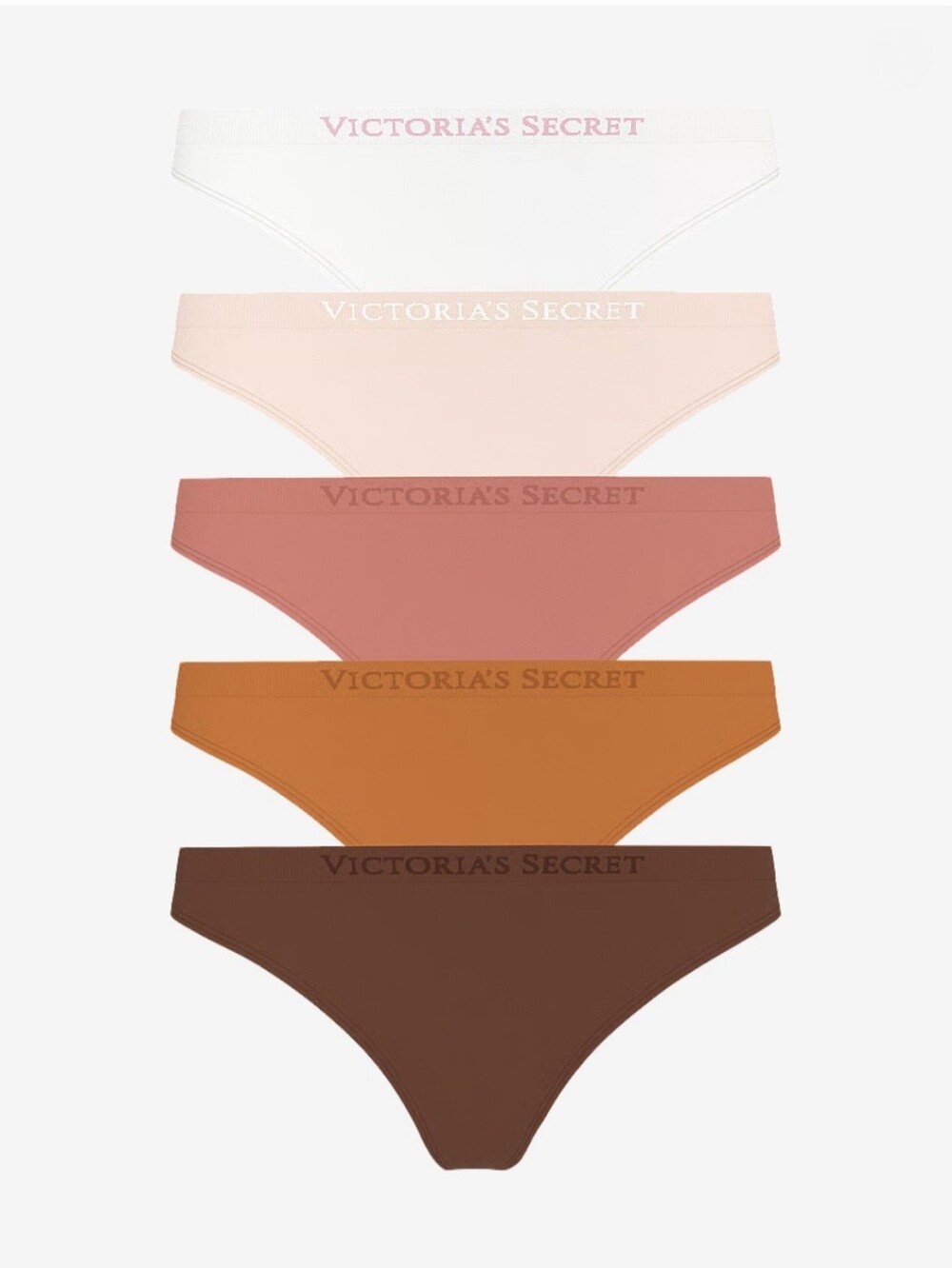 Victoria's Secret Seamless Thong Panty 5 Pack.
